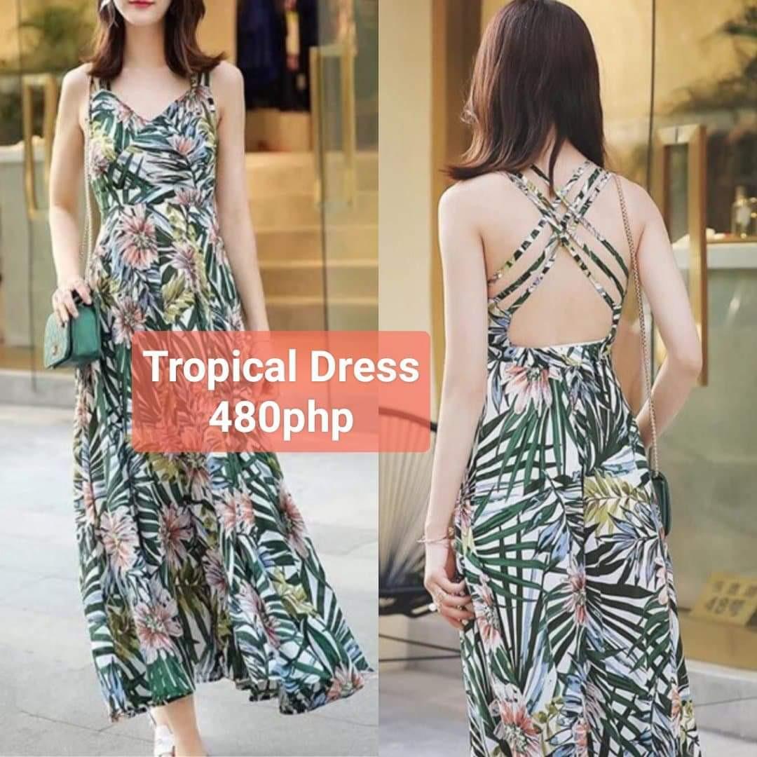 korean long summer dress