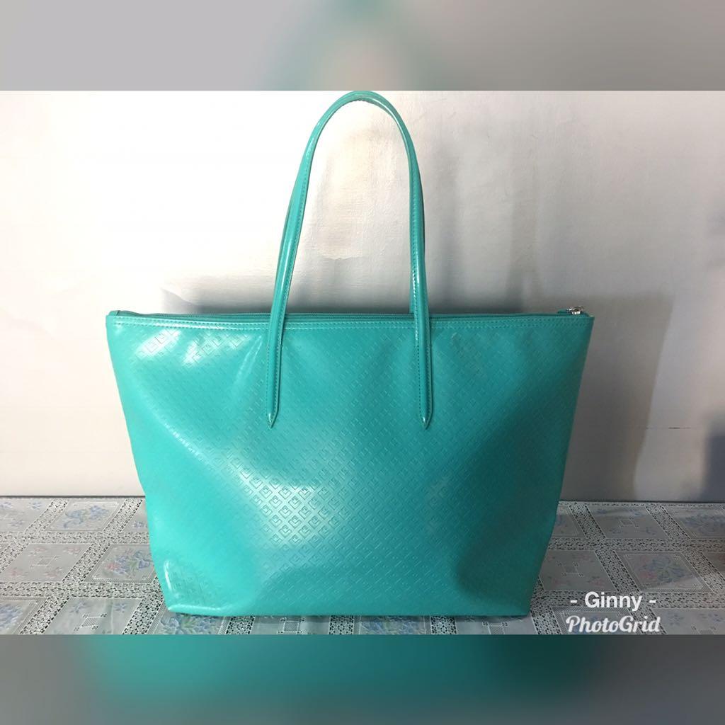 Lacoste L1212 Concept Glossy Tote Open for Swap to household items