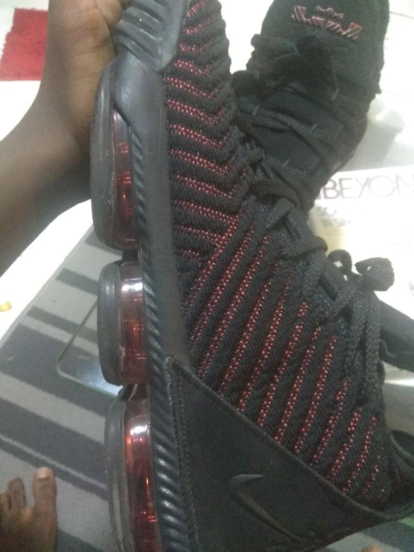 lebron 16 red black