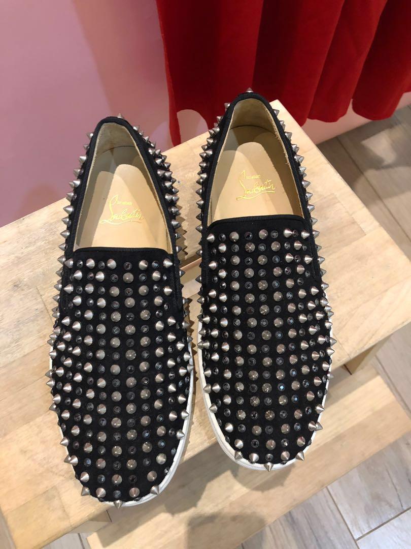 Louboutin black cheap diamond