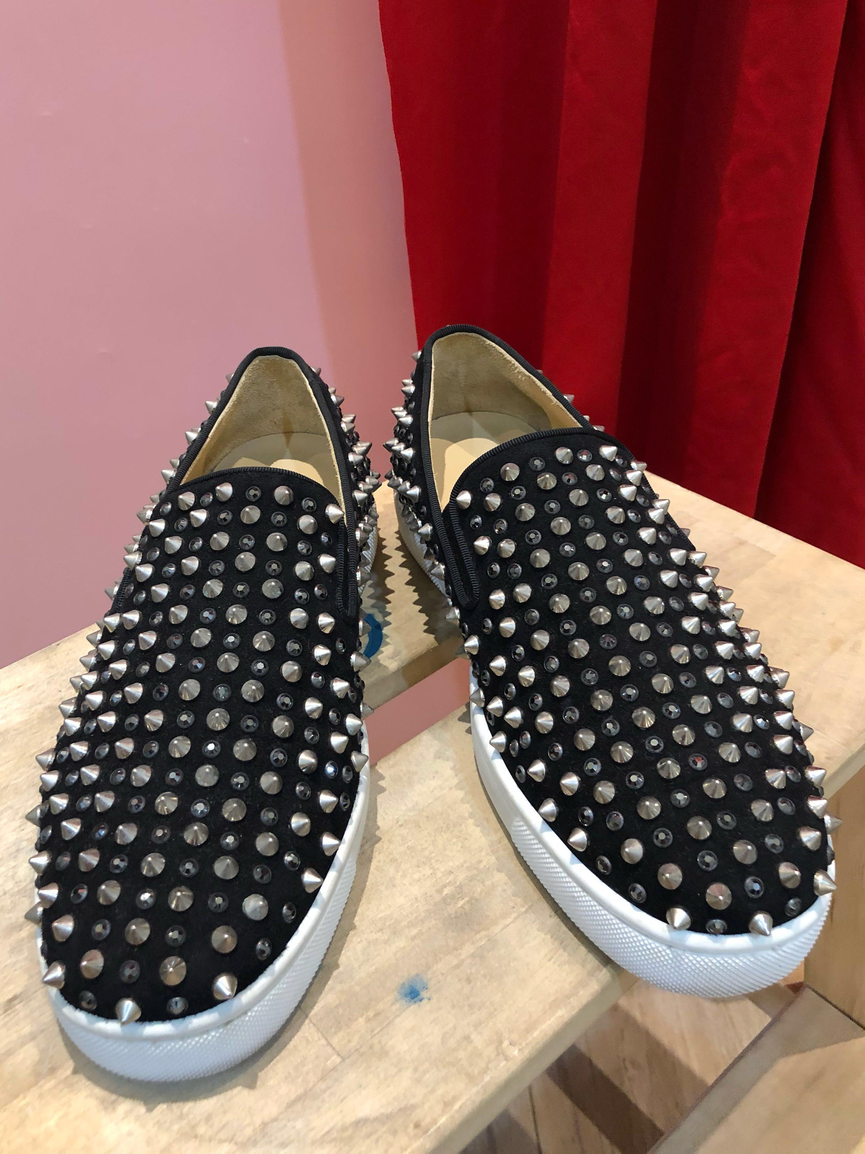 Limited Edition Christian Louboutin Spike Black Diamond