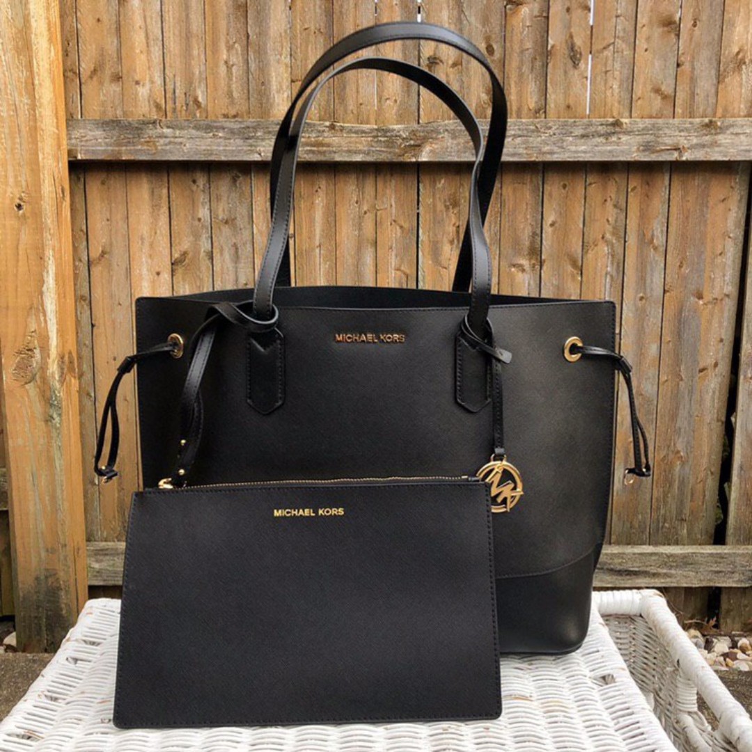 michael kors lg drawstring tote