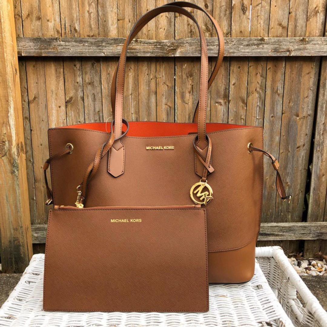 Michael kors trista large drawstring tote hotsell