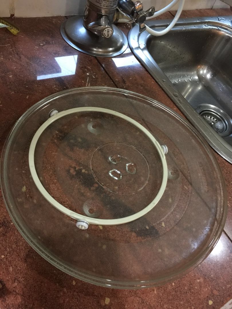 Microwave glass turntable replacement set, TV & Home Appliances