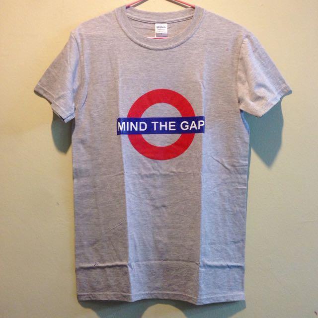 Mind The Gap Logo Grey T Shirt London Underground XS S M Women s