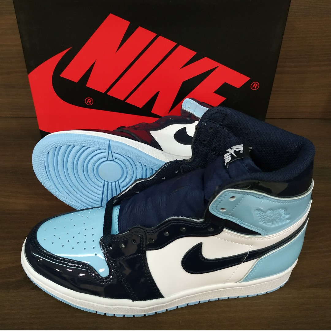 Nike air cheap jordan unc patent