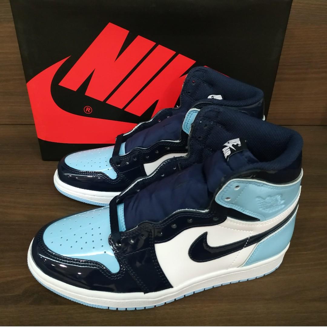 womens jordan 1 retro high unc patent