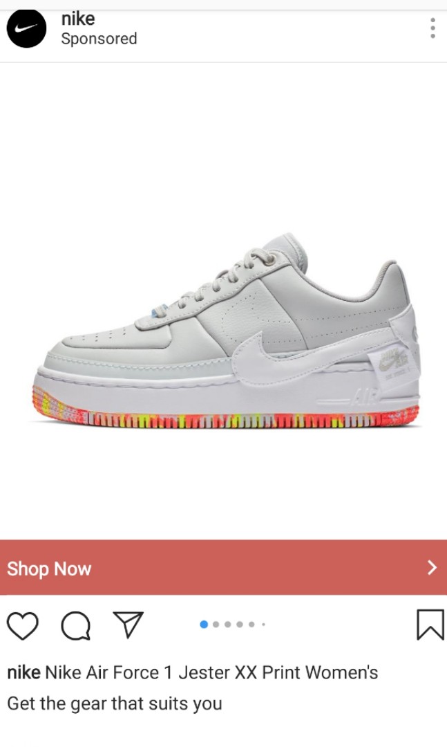 Nike air force 1 jester xx print top