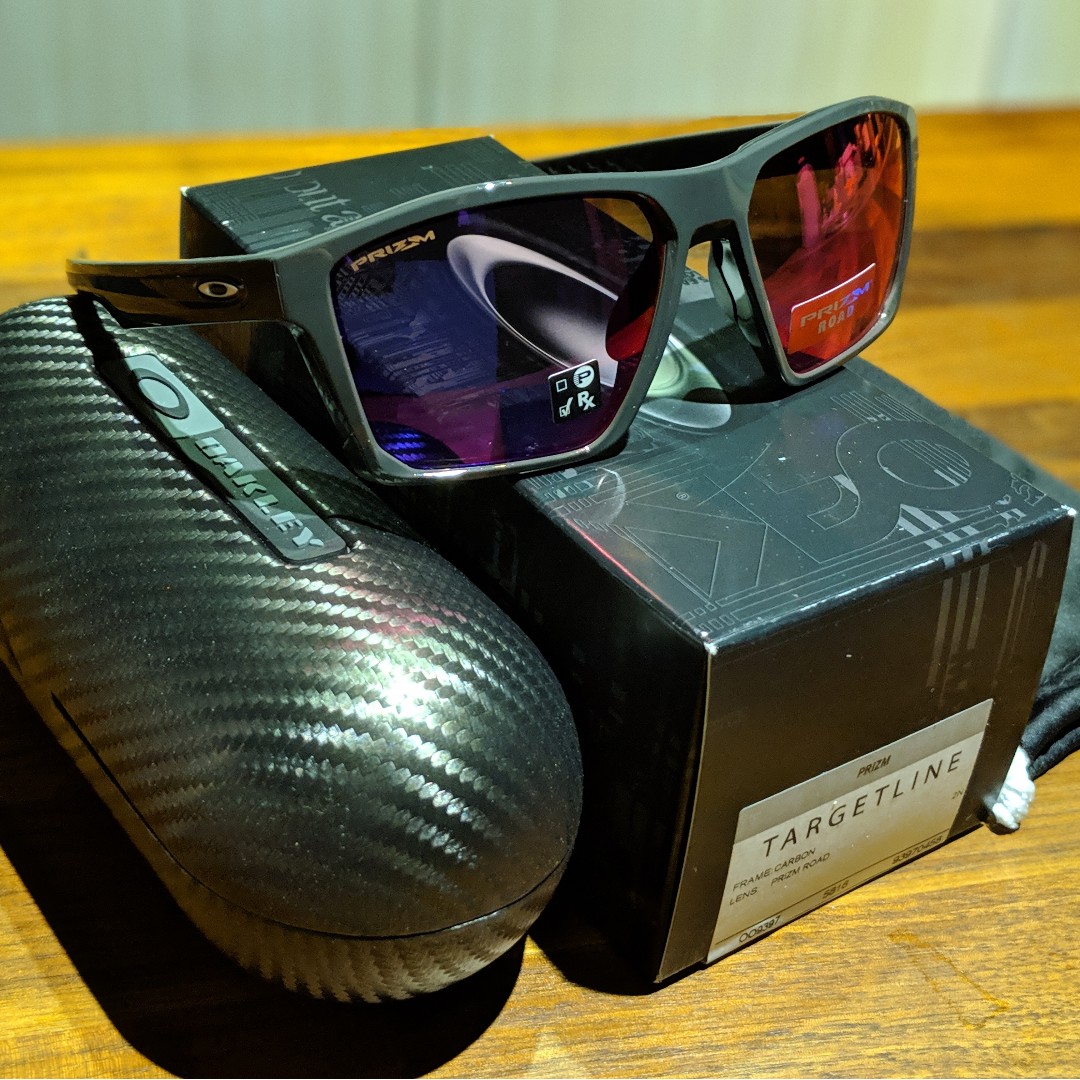 Oakley Targetline Sunglasses Carbon Frame PRIZM Road Lens OO9397 0458