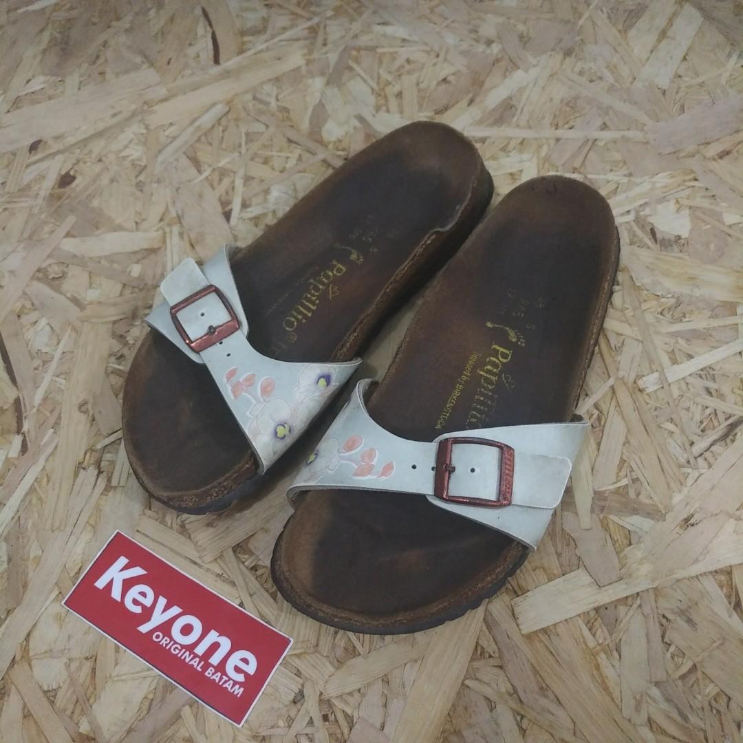 white floral birkenstock