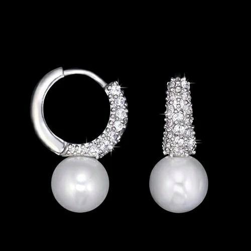 Pearl Platinum Plated Earrings (Category: Rings) located in Valenzuela. Submitted by glamwork (Listing ID 217883172, Image 2). Description: .