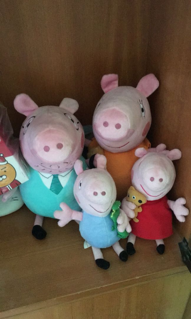 peppa pig soft toy set