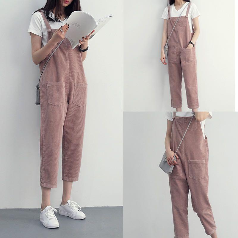 pink velvet jumpsuit