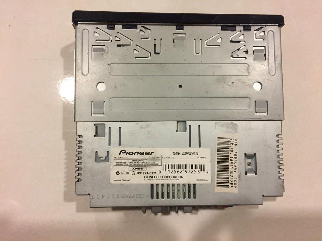 Pioneer Car Audio Player (DEH-4250SD), Auto Accessories on Carousell