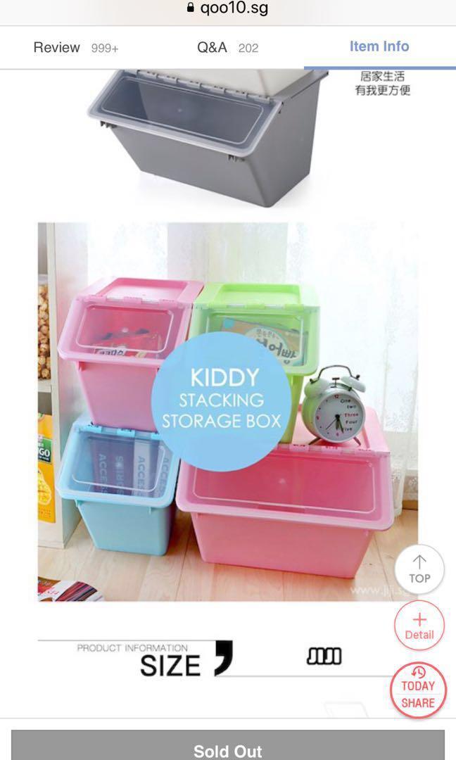 Plastic Stackable Storage Boxes Drawers W Removable Wheels