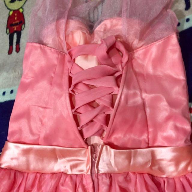 Pomelo/Pink Gown, Women's Fashion, Dresses & Sets, Evening dresses