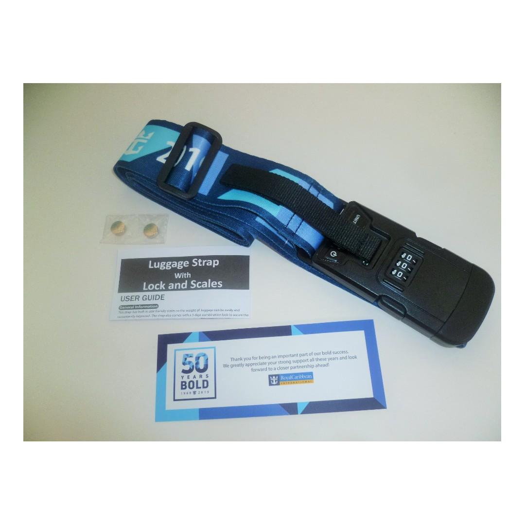 RARE ! Royal Caribbean 50 Years Bold (19692019) Luggage Strap with