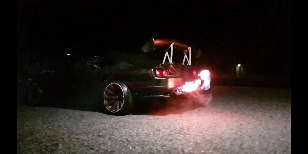 Rc drift car backfire sales