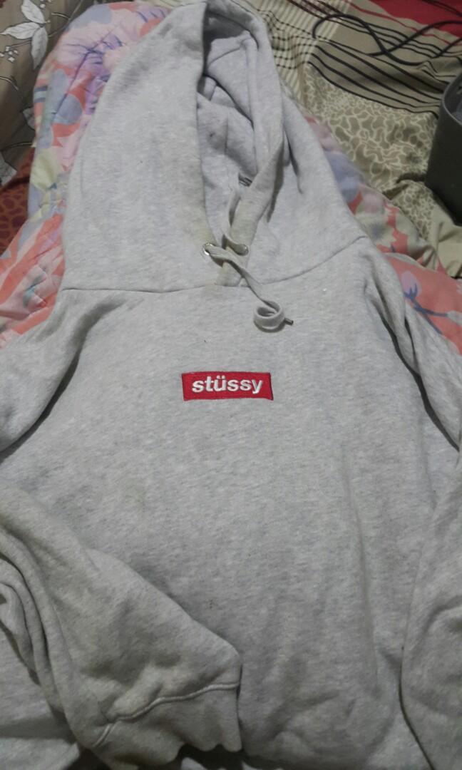 Stussy box logo hoodie top
