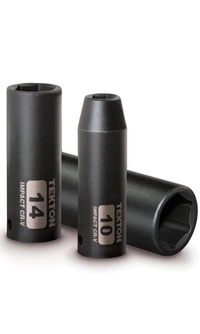 Tekton 3 8 Inch Drive Deep Impact Socket Set Cr V 6 Point 12