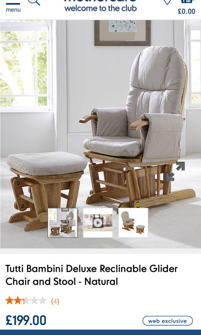 Tutti Bambini Gliding Chair With Stool Furniture Others On Carousell