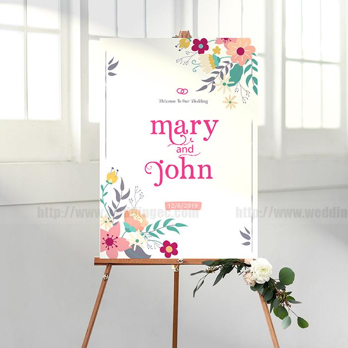 迎賓牌 Welcome Board 結婚迎賓牌 婚宴迎賓牌 結婚用品 婚宴用品 手作 自家設計 其他 Carousell