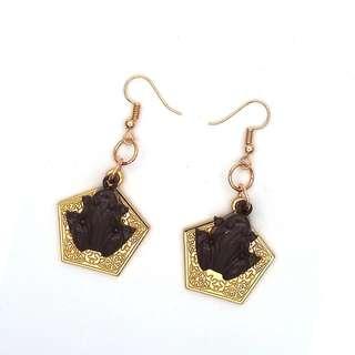 CHOCOLATE FROG EARRINGS