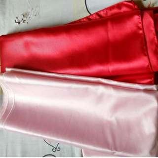 pashmina bahan satin