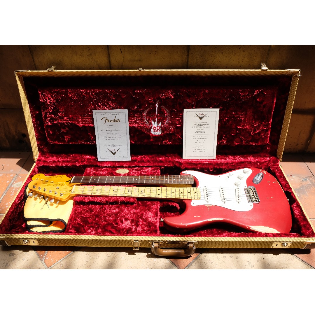 Fender custom shop 60th anniversary 1954 stratocaster heavy store relic