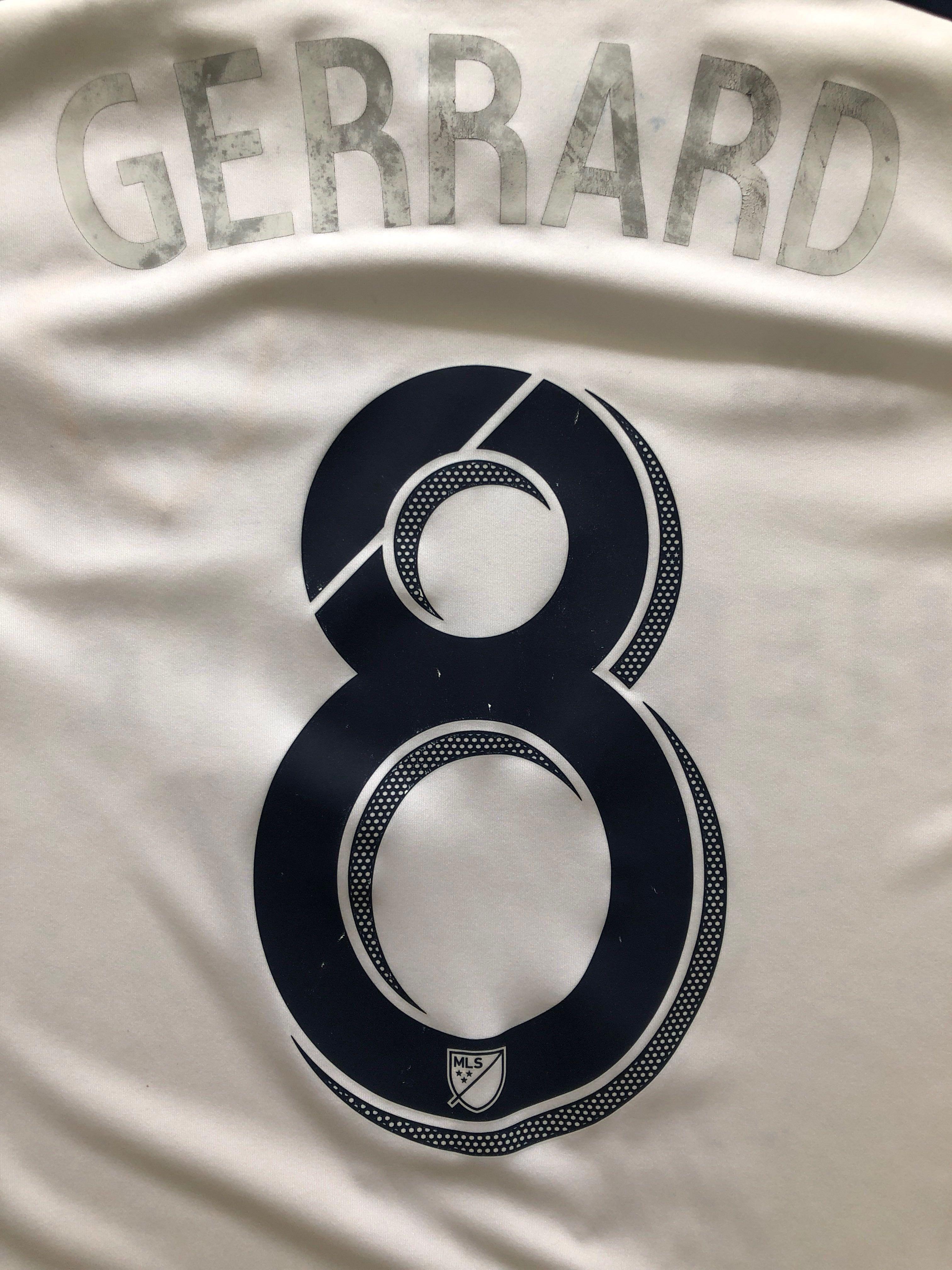 Steven Gerrard Los Angeles Galaxy MLS Soccer Jersey #8 Dark Blue Away 15/16  MLS Shirt