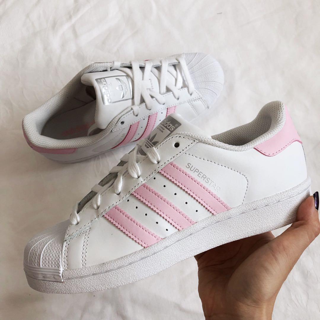 Adidas Superstar Pink Stripe, Women's 