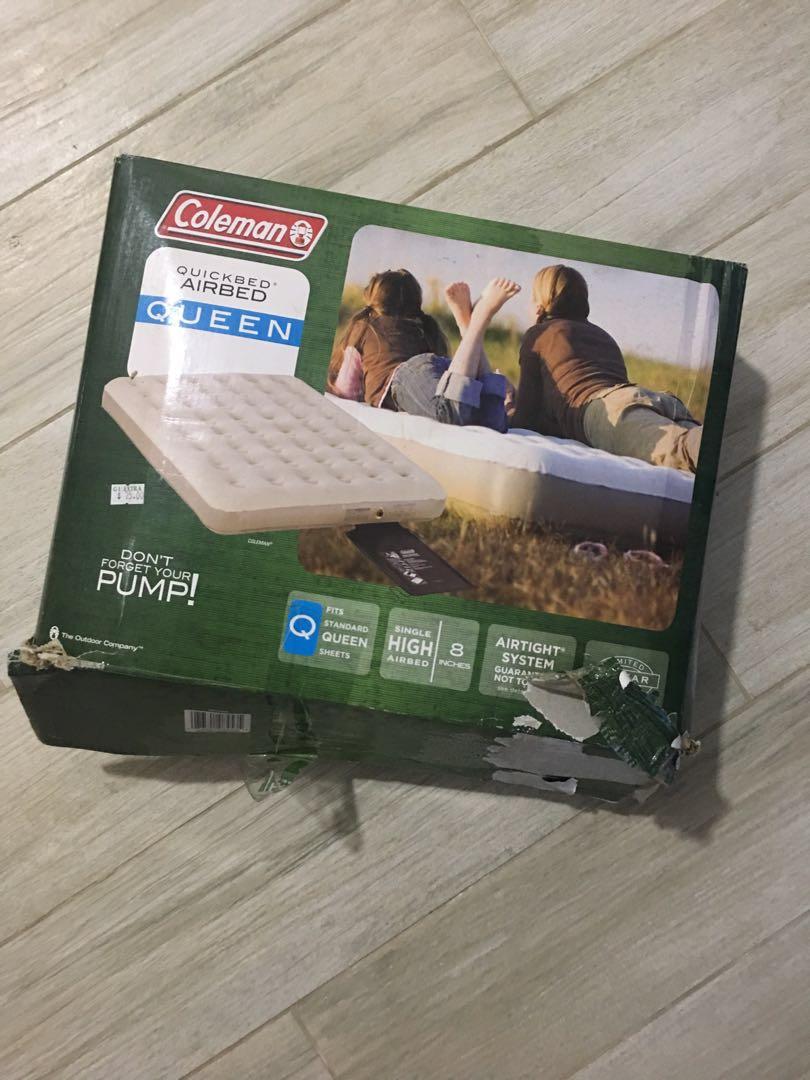 Coleman quickbed best sale airbed with pump