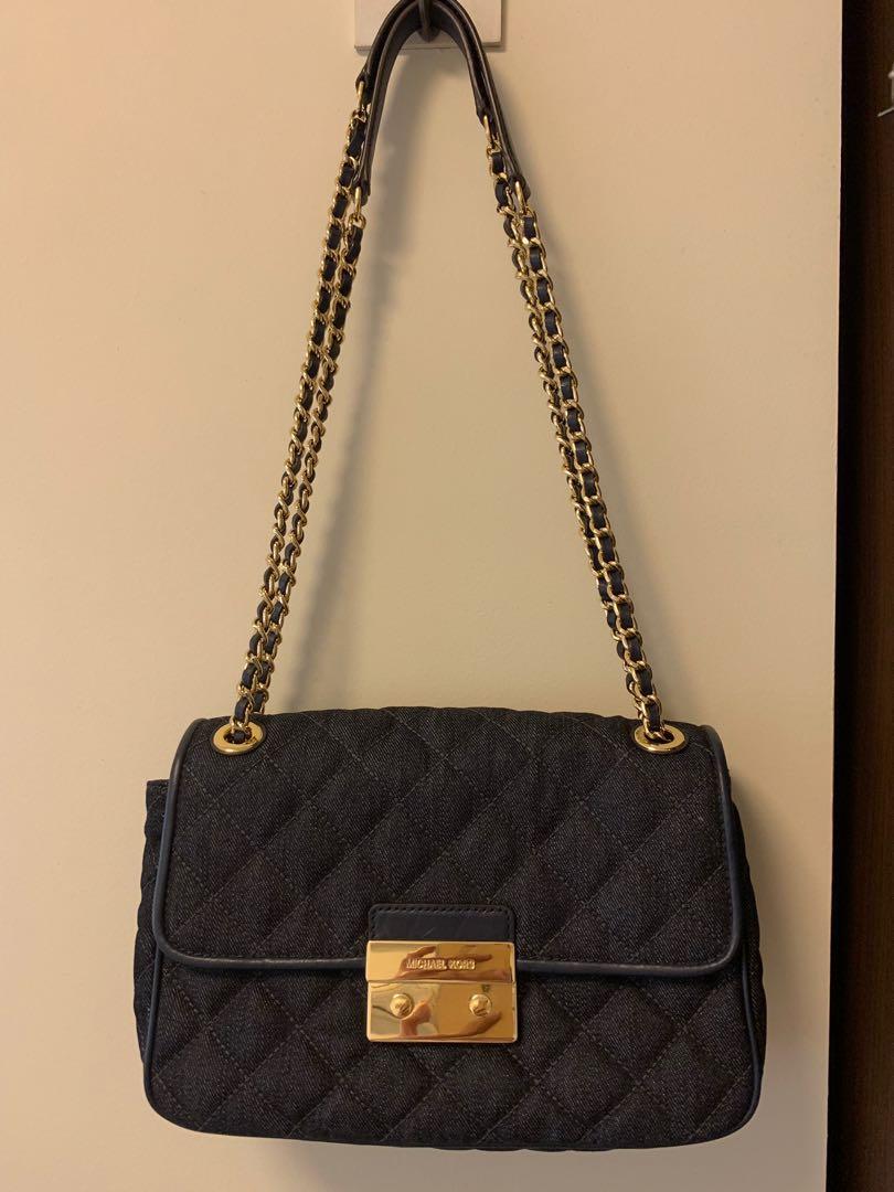 Michael kors sloan denim bag clearance