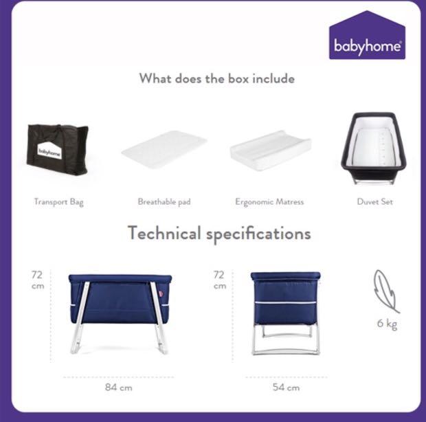 Babyhome air bassinet clearance