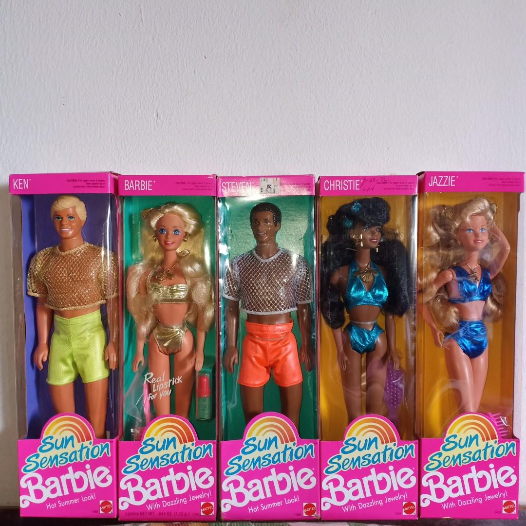 personeel Goedkeuring Bestaan Barbie Ken Christie Steven Jazzie Sun Sensation 1991, Hobbies & Toys,  Collectibles & Memorabilia, Vintage Collectibles on Carousell