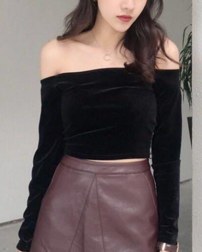 Lunarna Nova Godina Higgins Sunka Black Velvet Off Shoulder Crop Top Long Sleeve Ulzzang Korean Jpop Goldstandardsounds Com I never wear crop tops, but these 3 outfits have me rethinking my entire life. lunarna nova godina higgins sunka black velvet off shoulder crop top long sleeve ulzzang korean jpop