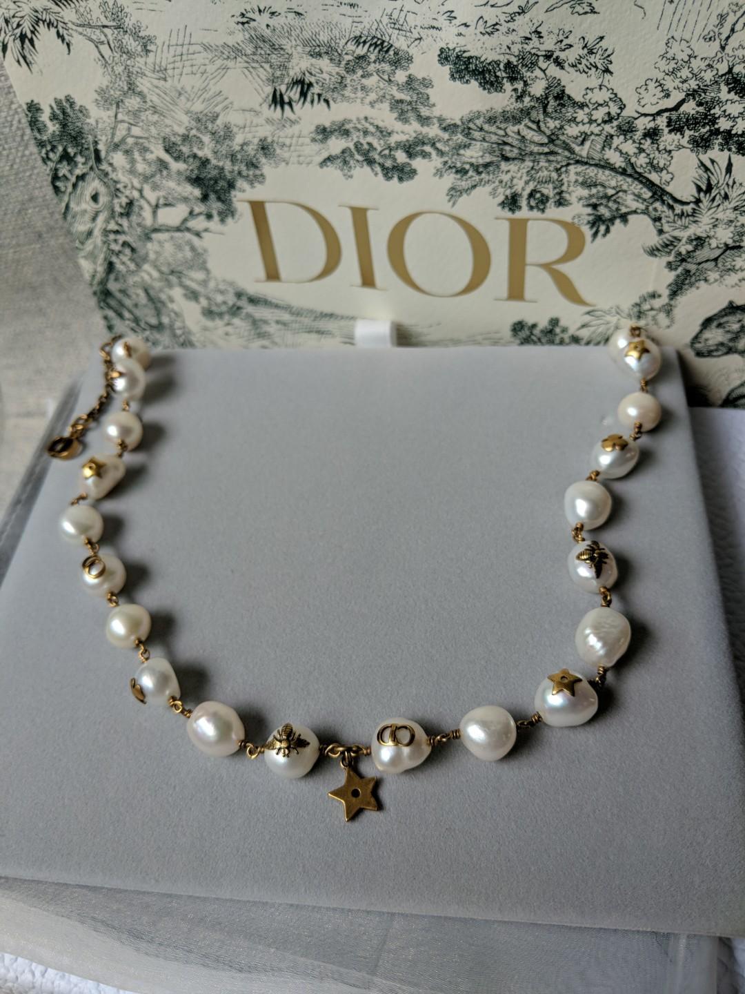dior pearl necklace