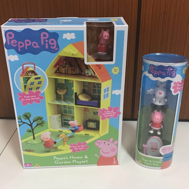 peppa pig home and garden playset