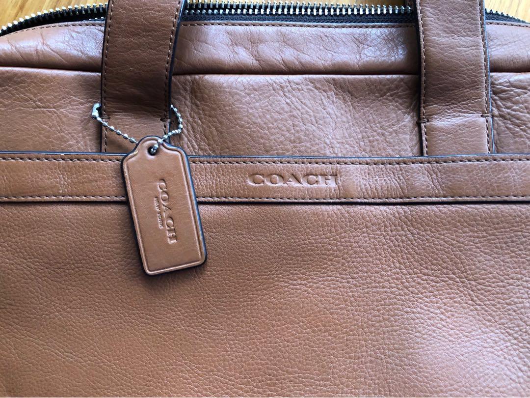 coach mens leather laptop bag