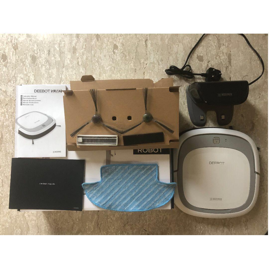 Deebot SLIM2 floor cleaning vacuum robot (w/ remote and wifi