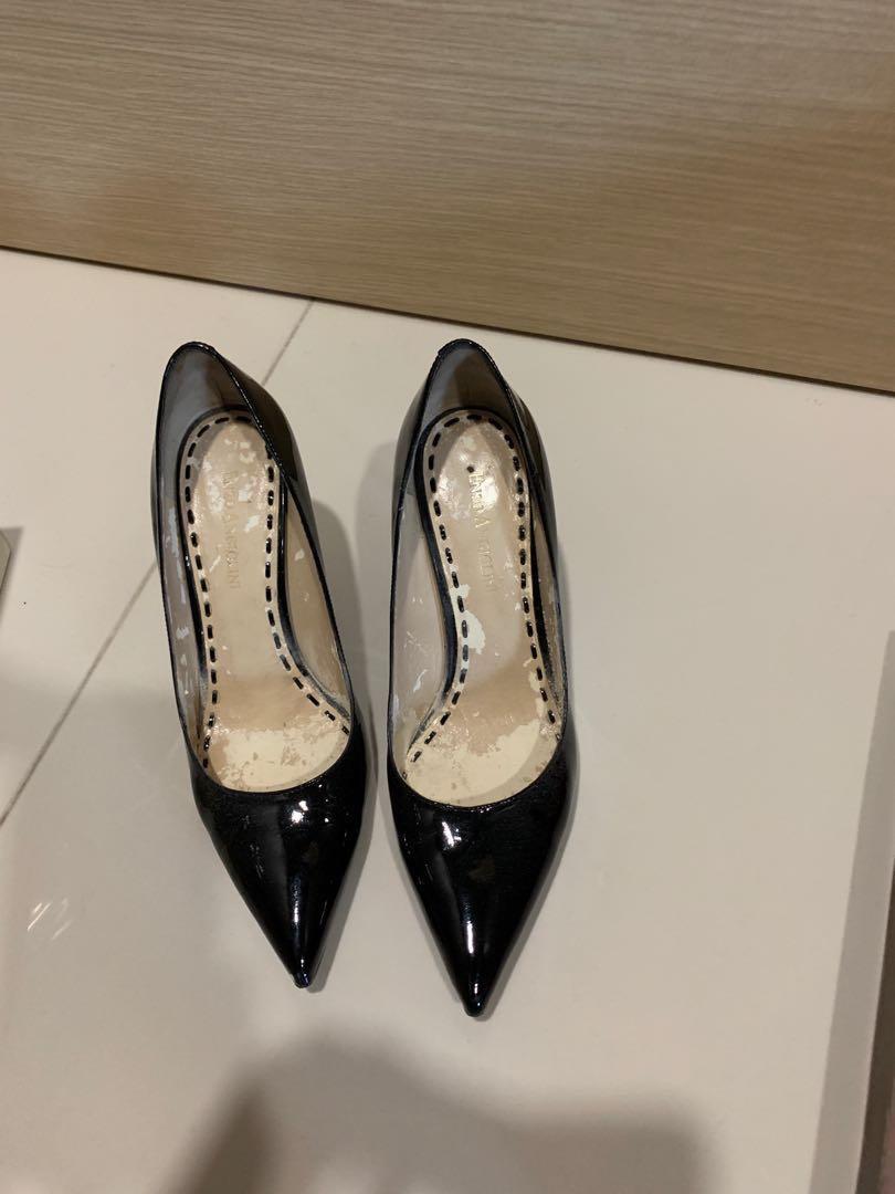 enzo angiolini black heels