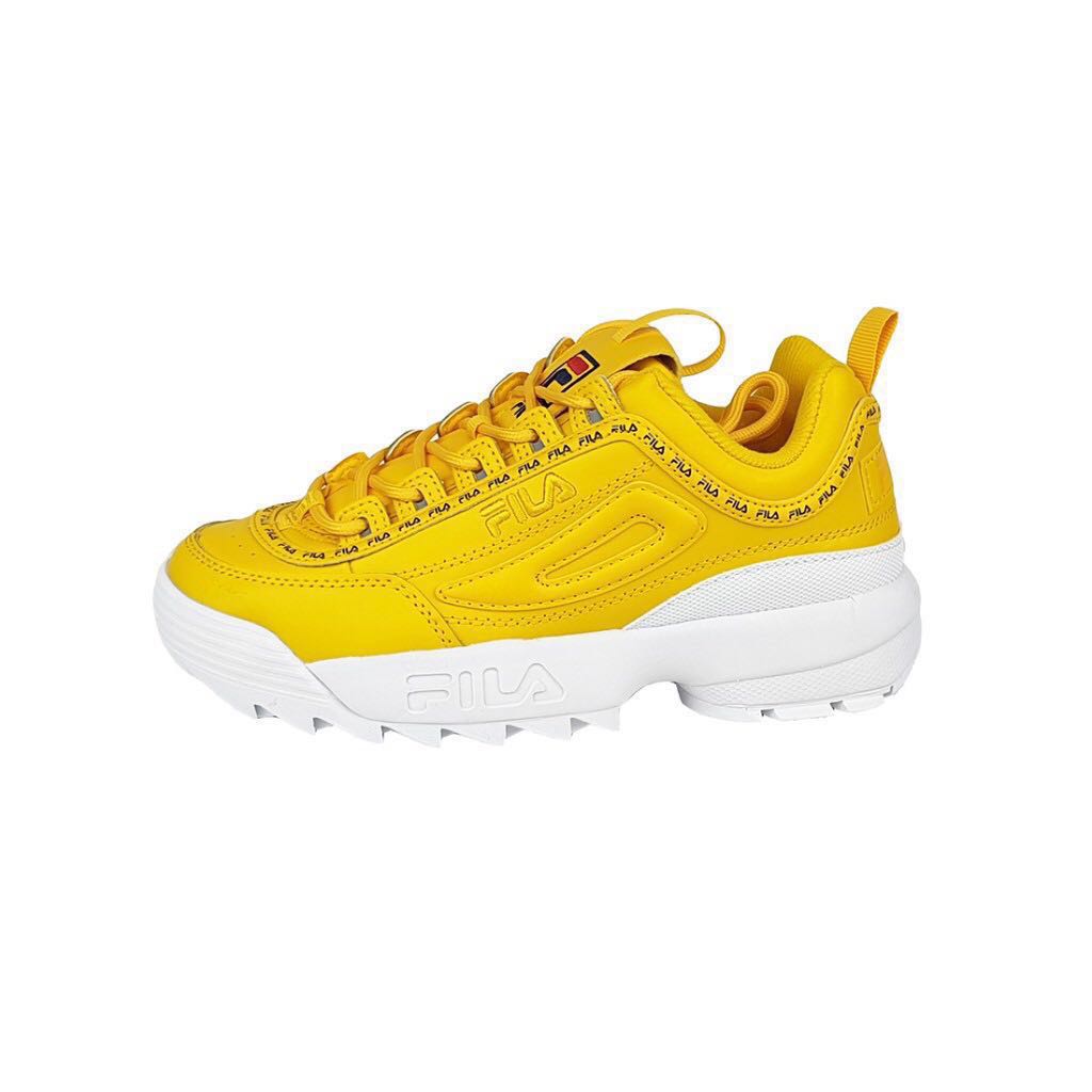 yellow fila disrupters
