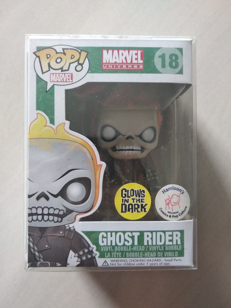 Ghost Roder Pop Funko Pop Ghost Rider glows in the dark, Hobbies & Toys, Toys & Games ...