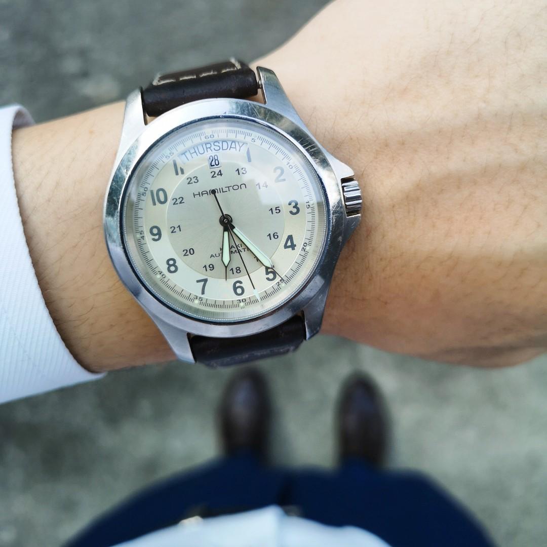 hamilton khaki king on wrist