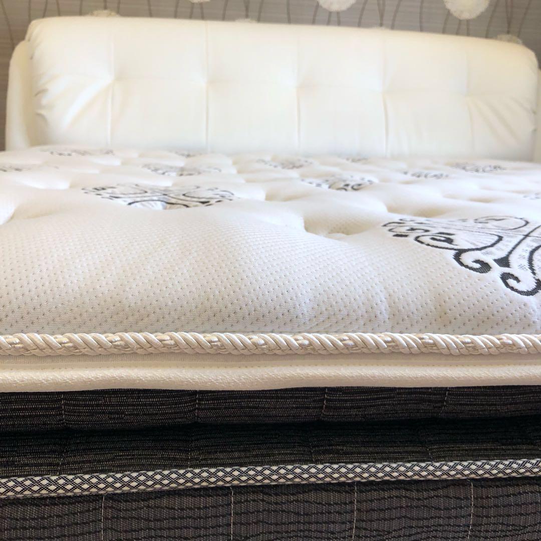 Harvey Norman Hilker King Mattress with bedframe, Furniture & Home