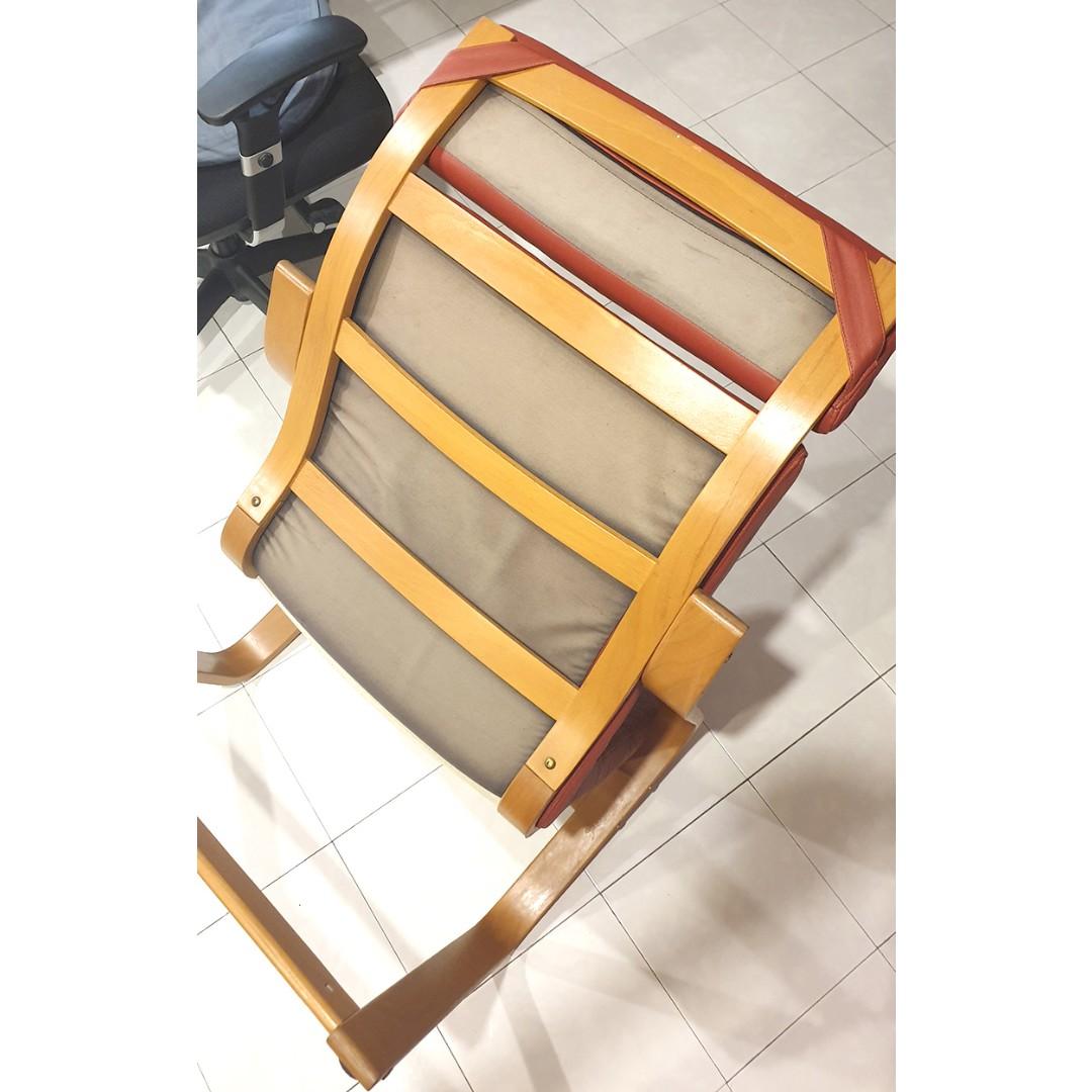 Ikea Poang Chair leather Made in Ukraine, Furniture & Home Living