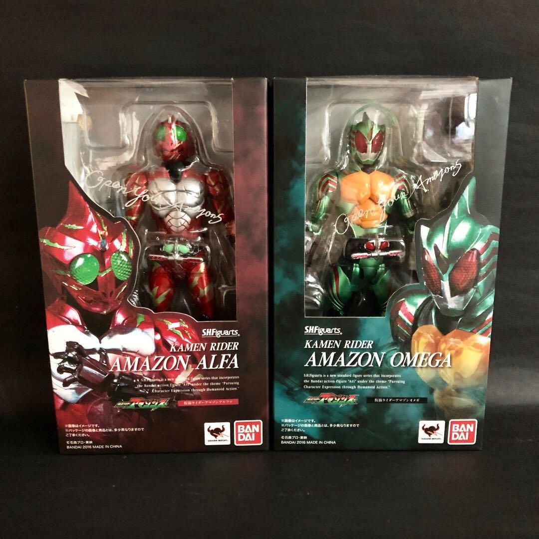 in stock s h figuarts shf kamen rider amazon alpha kamen rider amazon omega set only asia version