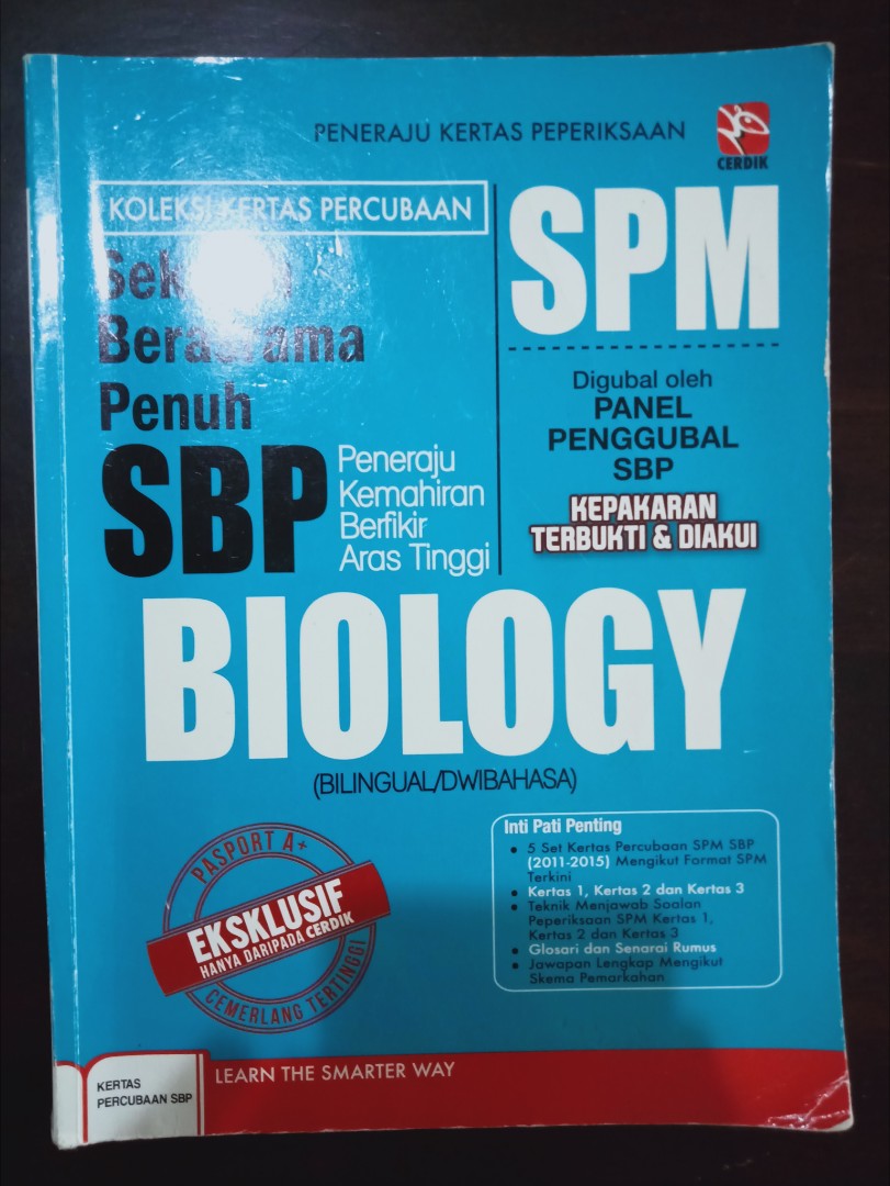 Koleksi Kertas Percubaan Sekolah Berasrama Penuh Spm Biology Biologi Textbooks On Carousell