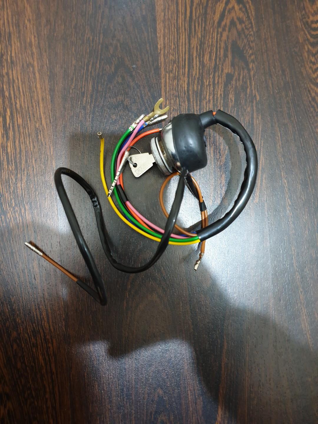 Lambretta Ignition Switch Chrome Body Brass Key 3 Point for GP DL SX