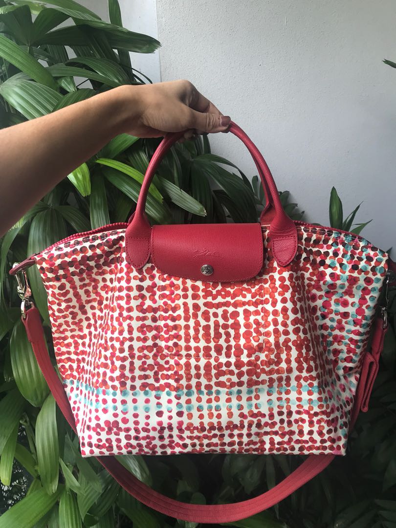 longchamp polka dot bag